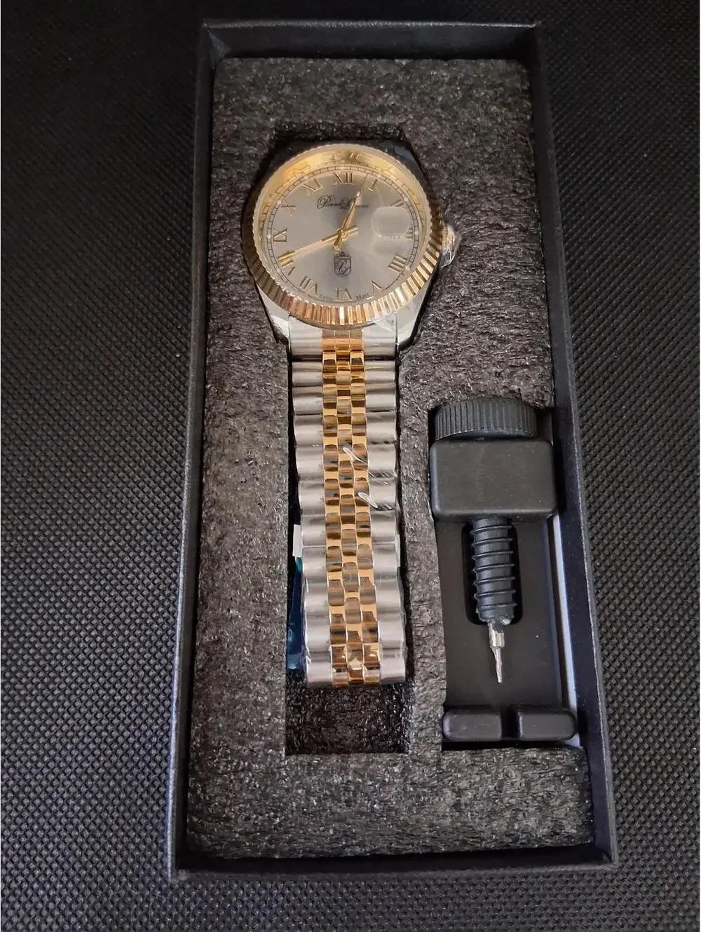 NEW‎ Pierre Lucerne Jubilee President Date Just Men's Watch